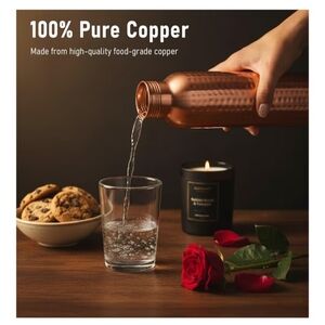100% Copper Water Bottle 32oz